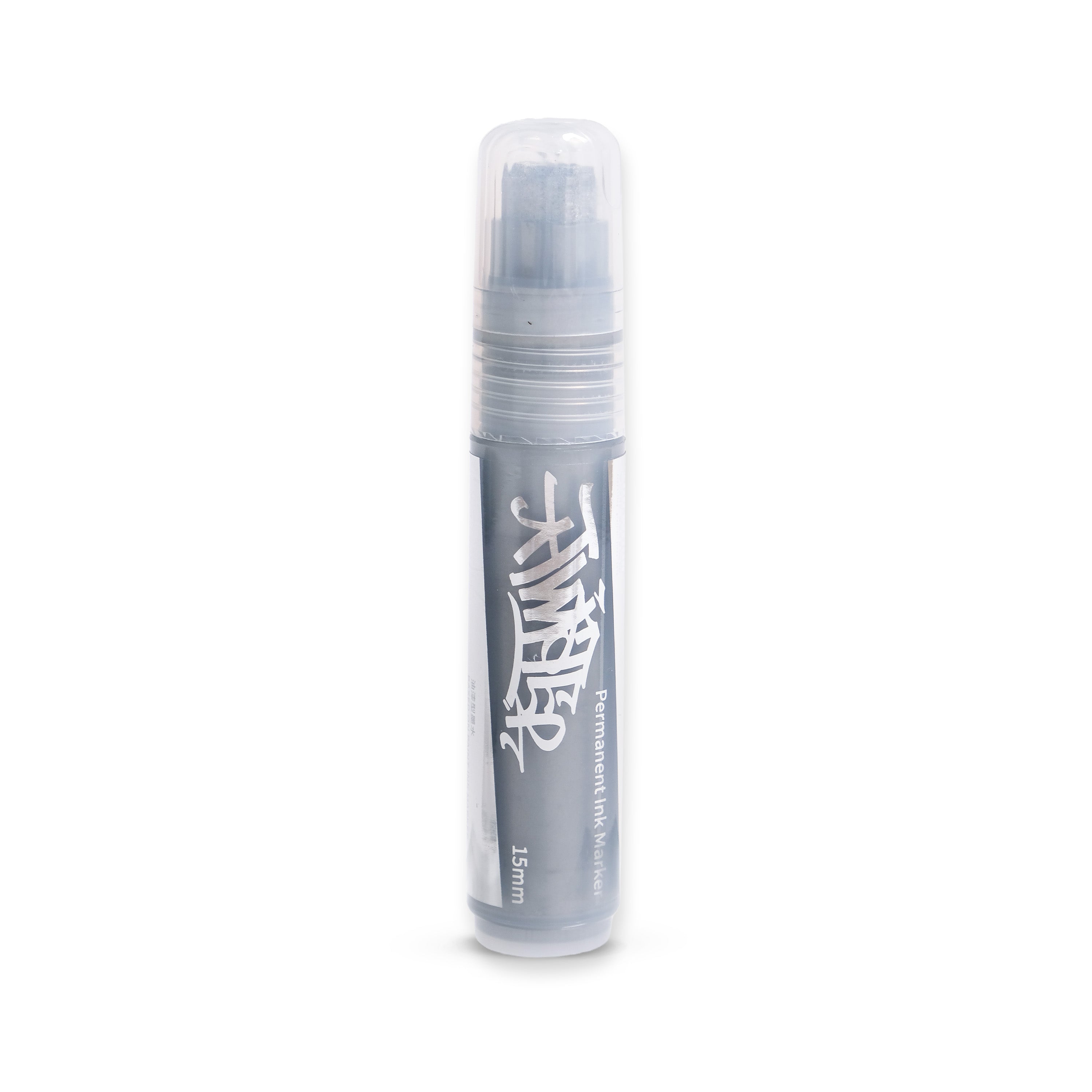 Barry McGee limited-edition silver TWIST marker standing upright